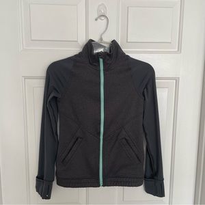 LuLulemon Ivivva Girls Zip Up Thumbhole Jacket Size 10